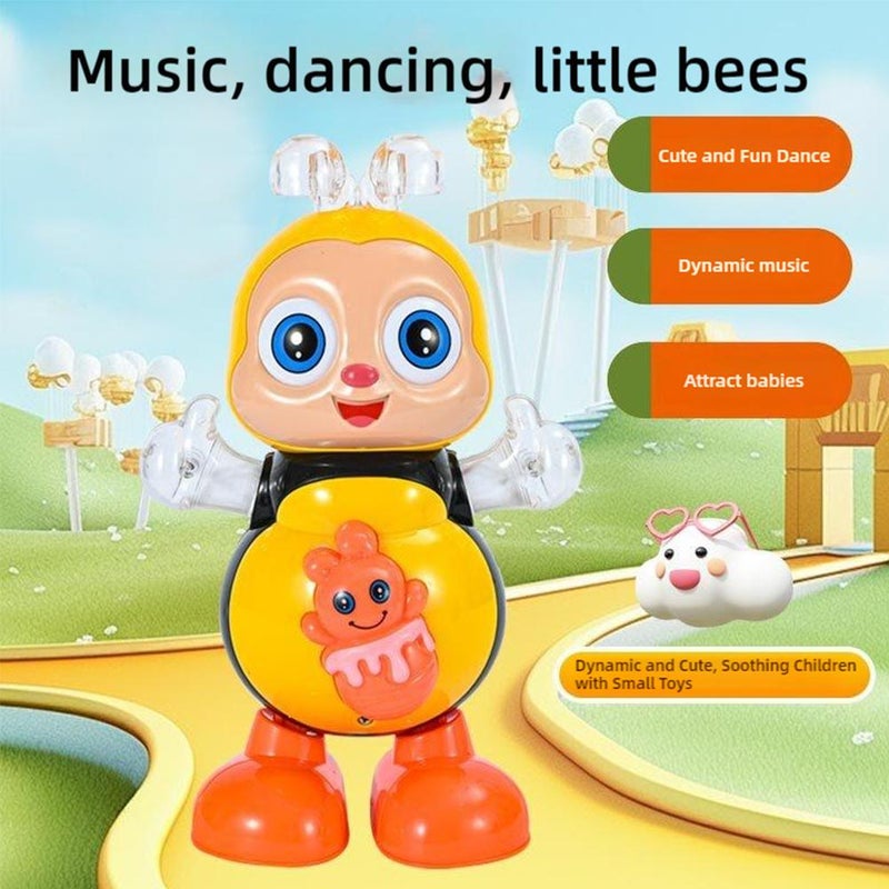 Dancing Bee Toy, Musical Interactive Toy with Lights, Automatic Swaying and Singing, Educational Fun for Children, Enhances Dance and Cognitive Skills, for Home, School Play - Image 2